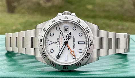 rolex explorer ii 216570 polar|Rolex Explorer II size comparison.